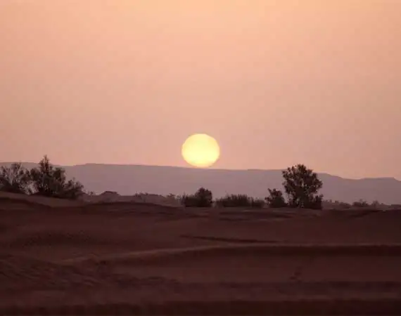 Lever du soleil desert Maroc