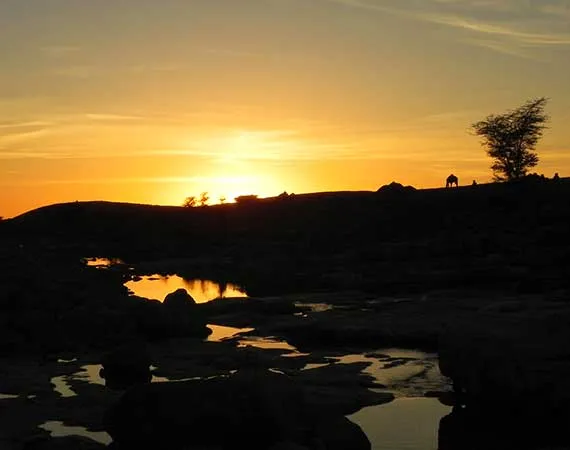 coucher soleil vallee draa maroc