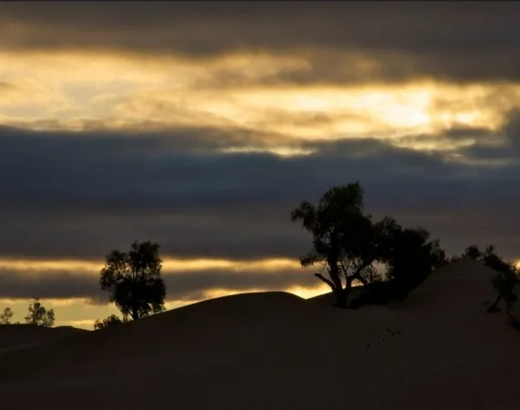 coucher soliel desert maroc