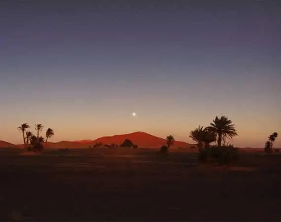 lever soleil desert Mhamidvoyage reveillon maroc