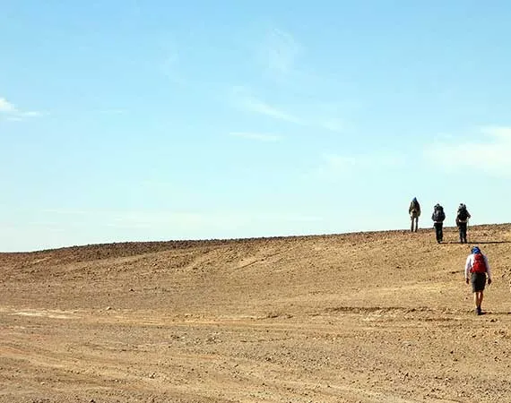 marche desert maroc