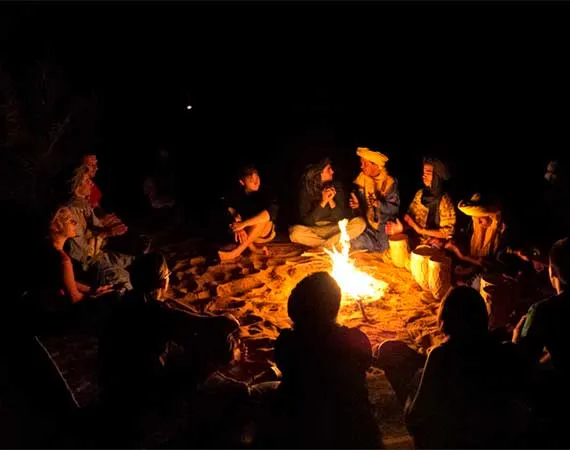 soiree animee bivouac desert merzouga